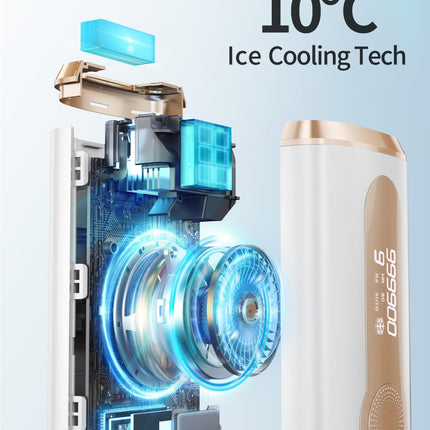 ZKMAGIC IPL Laser Hair Removal Device with Painless & 3-in-1 Features, Ice Cooling Hair Remover for Women and Men, 9 Levels and 2 Modes for Long Lasting Result on The Whole Body