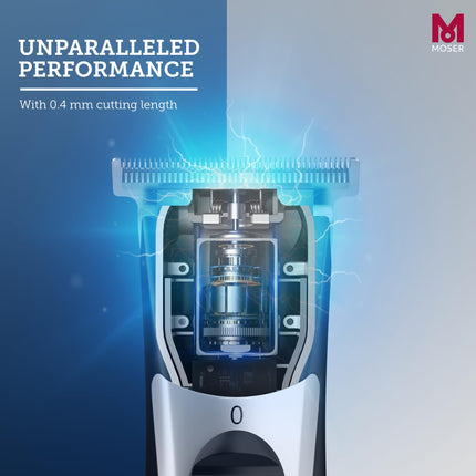 ماكينة حلاقة موسر تي-كت الاحترافية اللاسلكية للرجال بشفرة تي مقاس 40 مم (صنع في ألمانيا) | مدة تشغيل تصل إلى 60 دقيقة | شفرات فولاذية عالية الجودة | خفيفة الوزن وهادئة التشغيل (1591-0170)