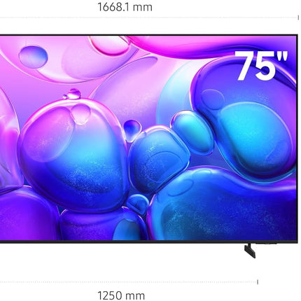 Samsung 75 Inch QLED TV, Q6F, 4K, Q4 Lite Processor, 100% Color Volume with Quantum Dot, Samsung Knox Security, Endless Free Content, Smart TV, QA75Q6FAAUXZN (2025 - UAE Version)