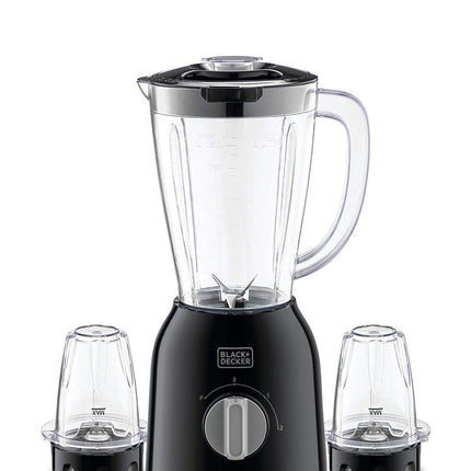 Black+Decker 400W Blender With 2 Grinder Mills - BX365E-B5 / 1 L