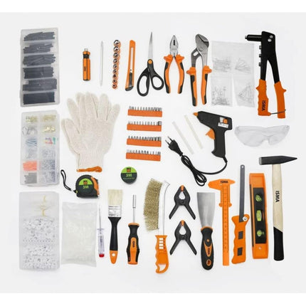 ISMA Multifunctional Tool Kit 1500 pcs for DIY Home and Office in a Table-Case