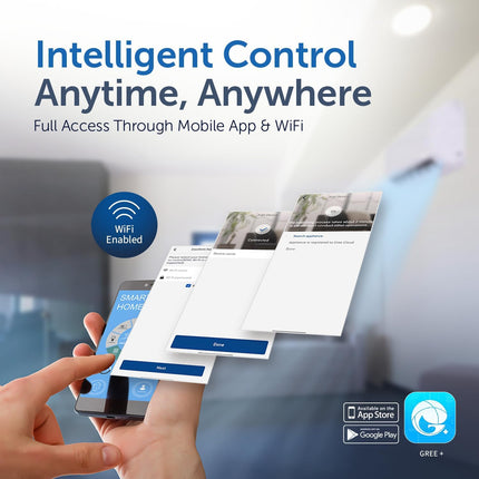 مكيف هواء سبليت جري iAiry32-30C3، سعة 2.5 طن | توفير الطاقة G-Ai | عاكس G-Boost | تنقية البلازما | تحكم ذكي عبر واي فاي