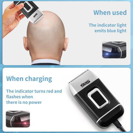 DSP 60102 Bald Head Shaver for Men Bald Shaver for Men Waterproof Razor for Shaving Electric Cordless Rechargeable Black