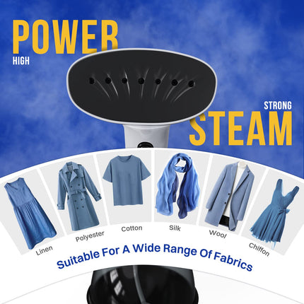 Rolipo Steam iron, Garment Steamer Clothes for Home, Office, Travel, Upgraded 400ML Large Capacity Water Tank, Wrinkle Remover with iron steamer