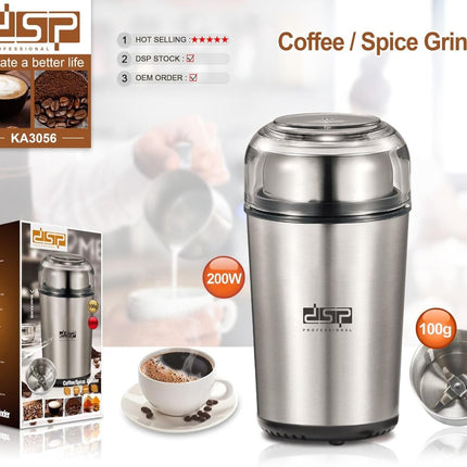 DSP KA3056 Coffee/Spice Grinder 200W,100g