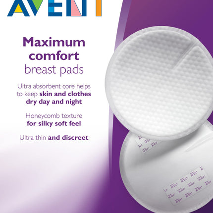 PHILIPS Avent Disposable Pads, 100Ct, Scf254/13, White