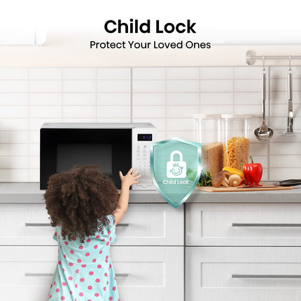 Hisense 700 Watts 20 Litre White Digital Solo Microwave Oven H20MOWS4UK Automatic Defrost, 9 Auto Cook Menus, Clock & Timer, Easy Clean