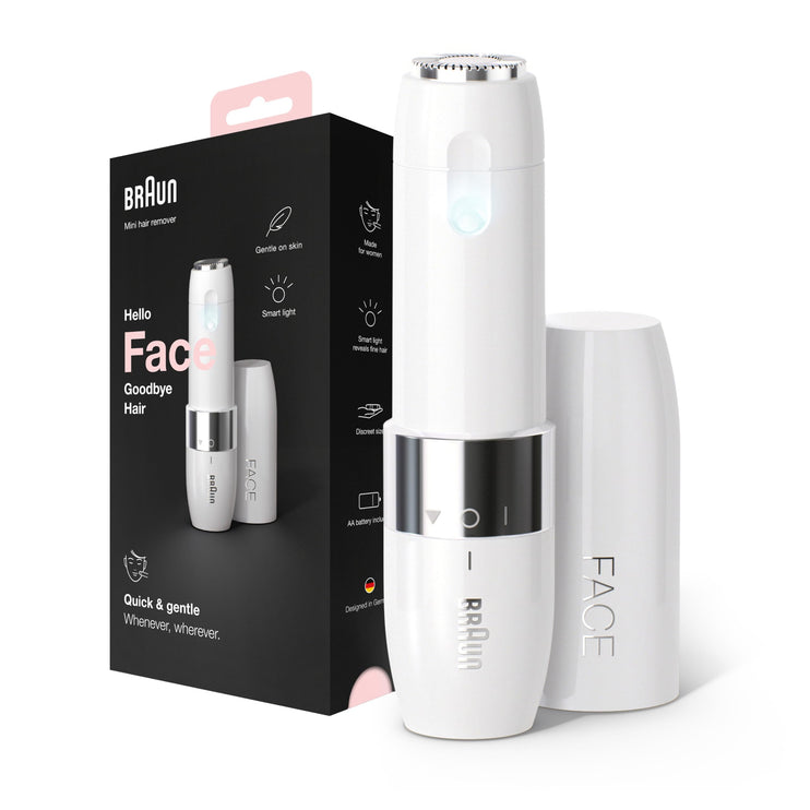 Braun Face Mini Hair Remover FS1000, Electric Facial Hair Removal for Women