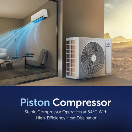 مكيف هواء سبليت جري ٢.٠ طن مع ضاغط مكبس لومو-P25C3 | R410A | تدفق هواء ثلاثي الأبعاد | وضع توربو | وظيفة I-Feel | زعنفة ذهبية | تركيب مجاني