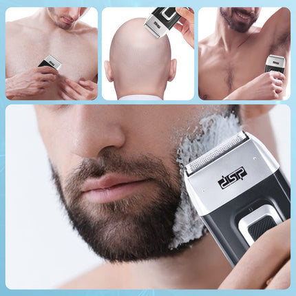 DSP 60102 Bald Head Shaver for Men Bald Shaver for Men Waterproof Razor for Shaving Electric Cordless Rechargeable Black
