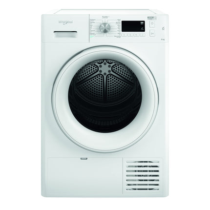 Whirlpool condenser tumble dryer: freestanding 8kg FFTCM118BGCC