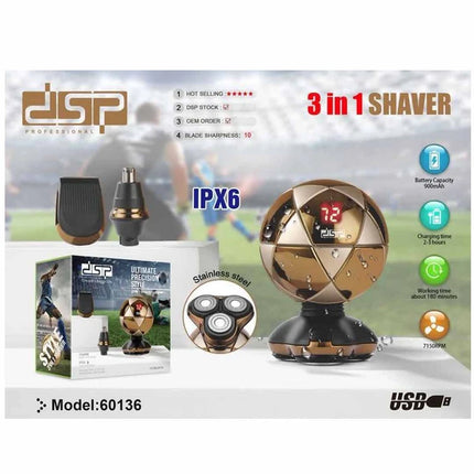 DSP facial hair trimmer model 60136