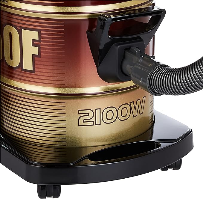 HITACHI Drum Type Vacuum Cleaner, CV950F  / 24CBS BK Gold/Black 18 L / 2100 W