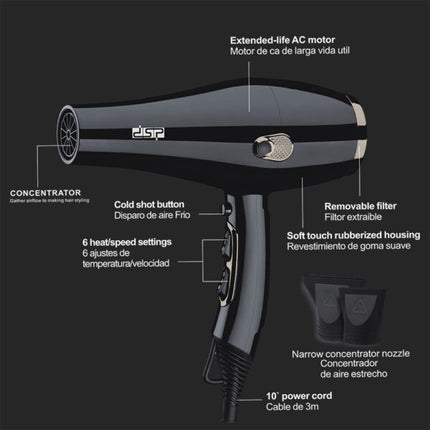 DSP, Electric Hair Dryer, 2200 Watt, 30088