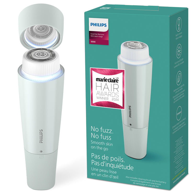 Philips Beauty Philips Series 5000 Facial Hair Removal for Women, BRR474/00, 1 Count (Pack of 1)