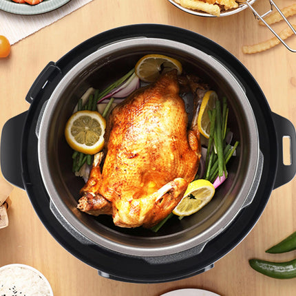 Mebashi ME-PC812 Digital Pressure Cooker - 12L, 1600W, 7-in-1 Multi-Function Cooker (Silver)