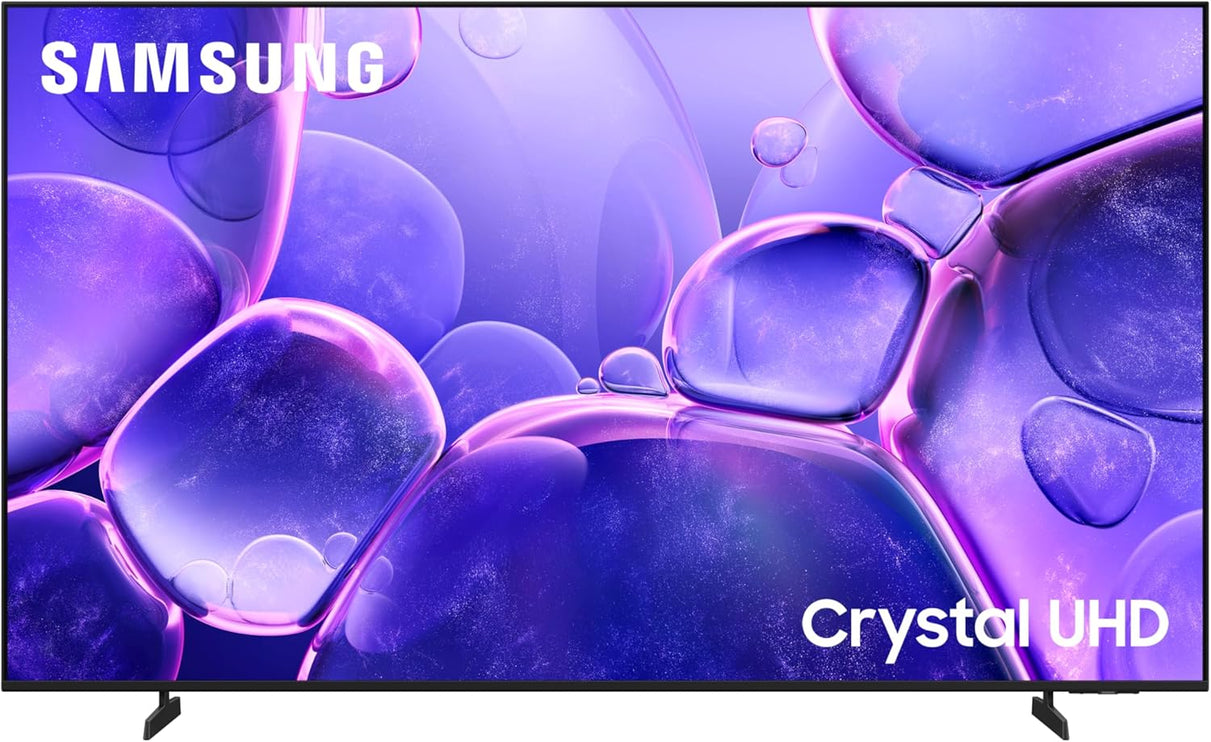 Samsung 65 Inch Crystal UHD TV, U8000F, 4K, Crystal Processor 4K, MetalStream Design, Samsung Knox Security, Endless Free Content, Smart TV, UA65U8000FU