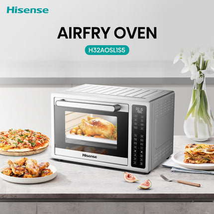 Hisense H32AOSL1S5 | 32 L Stainless Steel Air Fryer Oven 1700 W