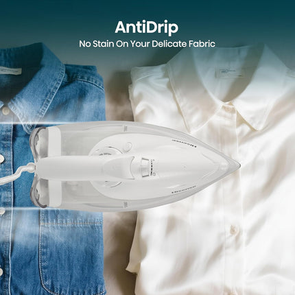 Hisense Steam Iron for Clothes-2800W Powerful Steam of 30 gm/min, water tank with 0.3 L, Press Spray Function, Anti-Clacium, Anti-Drip, Vertical Stream, Auto-Shut off, H28SIWES1