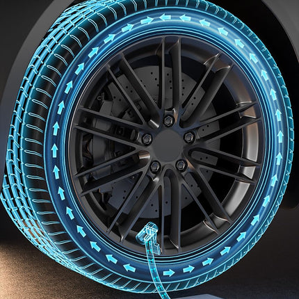 OUNA Electric inflator, ST-9616A Full-Touch-Screen Vehicle-Mounted Air Pump Portable Air Pump for Automobile Air Compressor Electric Tire Inflator