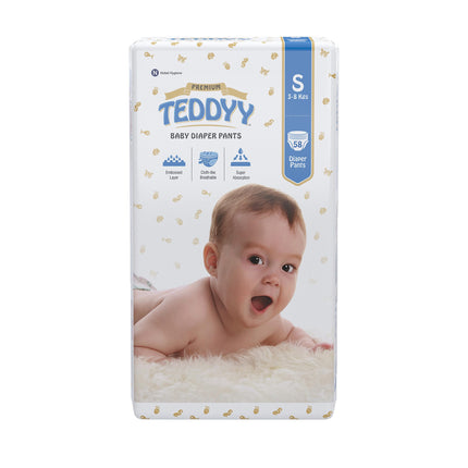 TEDDYY Baby Premium Diapers Pants Small 58 Counts