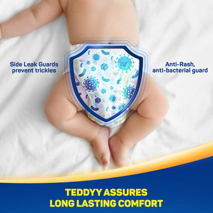 TEDDYY Baby Premium Diapers Pants Small 58 Counts