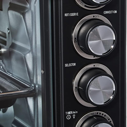 Admiral 60L Stainless Steel Electric Oven with Motorized Rotisserie, 2800W, Adjustable Temperature, 60 Minutes Timer, Multi Cooking Function, ADEO60NBSCP, 1 Year Warranty.