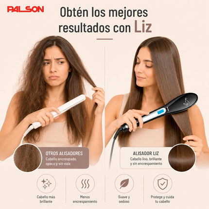 PALSON LIZ Electric hair straightening brush 1500W