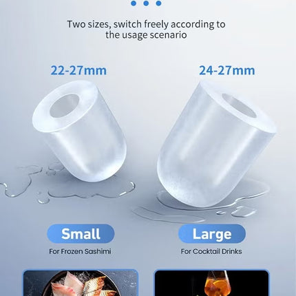 Cookchen Portable Countertop Ice Maker Machine ICE-008, 3.0L, Stainless Steel