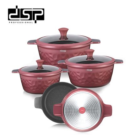 DSP CA022-S01 , Die-Casting Non-Stick Casserole Set – 7 Pieces