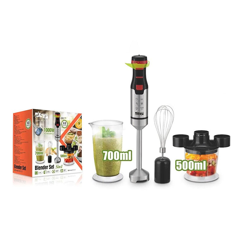 DSP 5-in-1 Hand Blender Set 1000W KM-1157