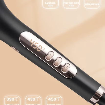 مجفف شعر وفرشاة فرد، 6 إعدادات لدرجة الحرارة (270-450 درجة فهرنهايت)، فرشاة فرد شعر سيراميكية أيونية سالبة للنساء، 11009