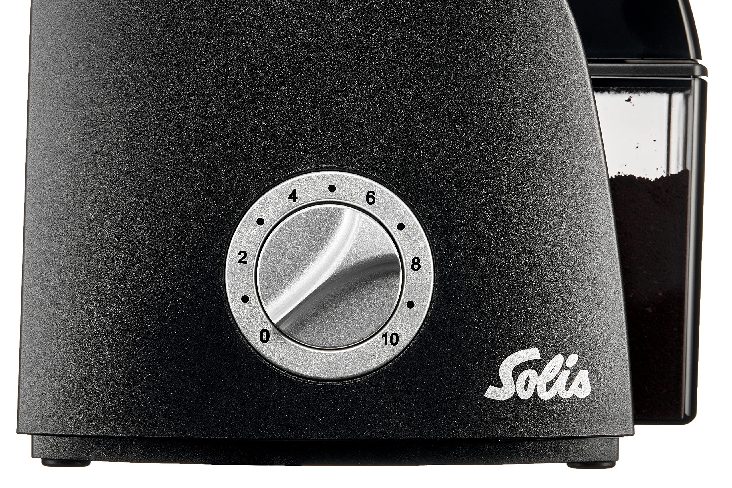 Solis Scala Zero Static 1662 Electric Coffee Grinder - Coffee Bean Grinder - Anti-Static - 24 Grind Settings - 0.6 Lbs Capacity - Airtight - Black