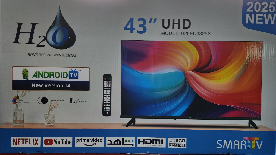 H2O.Smart TV "43 H2LED4325S 2025 NEW