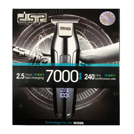 DSP men's shaver, continuous use up to 3 hours, black/gray, three levels of shaving 1 / 2 / 3, with 1 year warranty/90286