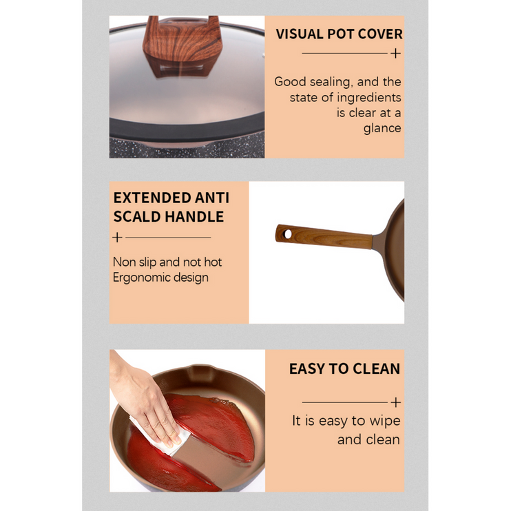 DSP Deep Fry Pan 3.9L CA004-CD28-Black