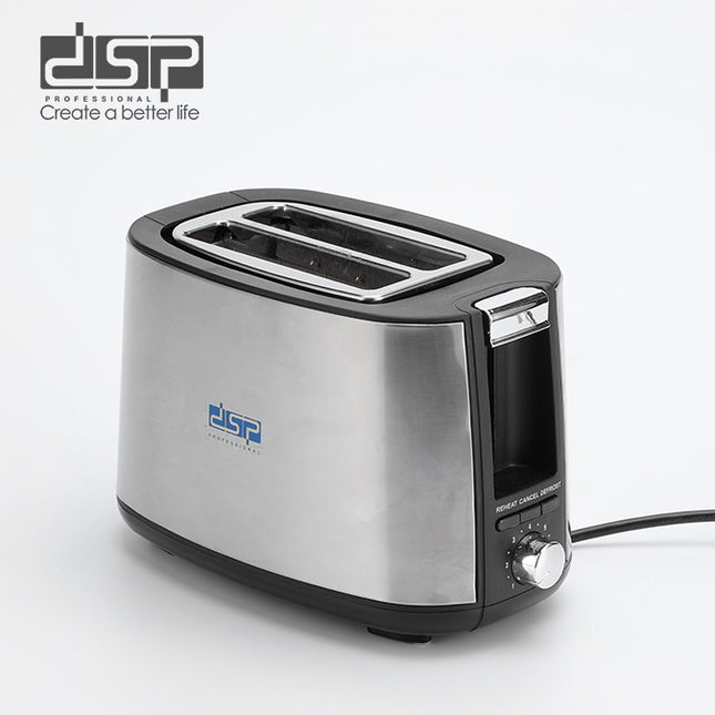 Dsp 2-slice Toaster: 750w High Power, 7 Temp Settings, Auto Pop-up & More For Easy Toasting Kc2048