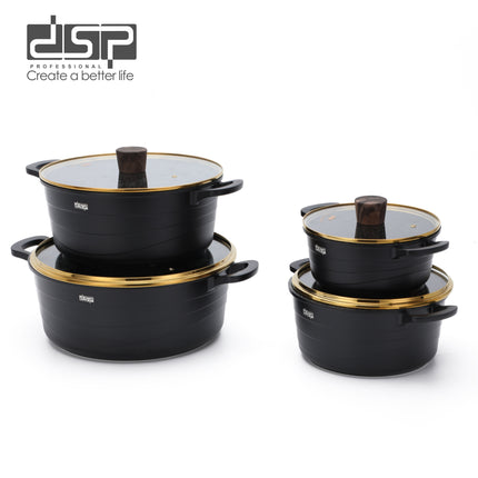 DSP 16 Pieces Set Die-Casting Non-Stick Aluminum Casserole with Apron, Spatulas & Gloves