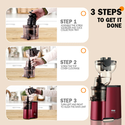 DSP Hot Sale Manufacture Fruit Orange Whole Slow Juicer Big Power Electric Centrifugal Juicer Press Fruit Slow Juicer Machine