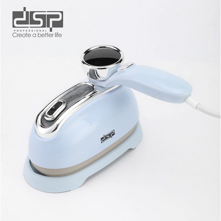 DSP Hot Seller 1200W Glass Steam Iron 3 Speed 25s Heat Protect for Home Use Safeguards Silk Hair Fabrics Fast Flat Ironing