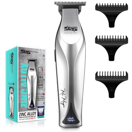 DSP-91767 Professional Hair Trimmer 7500 RPM – Zinc Alloy Body, LED Display, USB Rechargeable