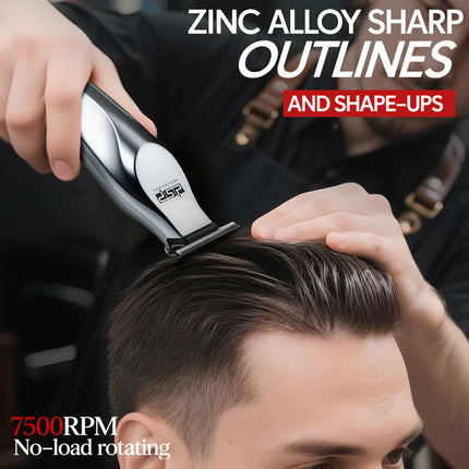 DSP-91767 Professional Hair Trimmer 7500 RPM – Zinc Alloy Body, LED Display, USB Rechargeable