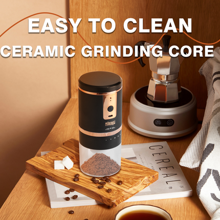 DSP HOT SELLER Silent Coffee & Spice Grinder - Portable Fast Grinding for Home/Office/Travel, Preserves Coffee Freshness & Aroma