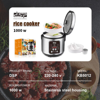 DSP KB5012, Rice Cooker 8Ltr 1000W