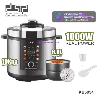 DSP KB5034, Electric Multi-Function Cooker 1000W-6.0Ltr