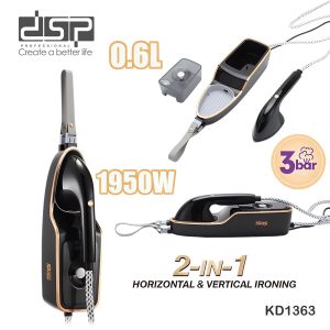 DSP KD1363, 1950W 2-in-1 Wall-Mounted & Handheld Garment Steamer