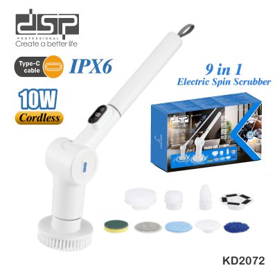 DSP KD2072, 9-in-1 Electric Spin Scrubber