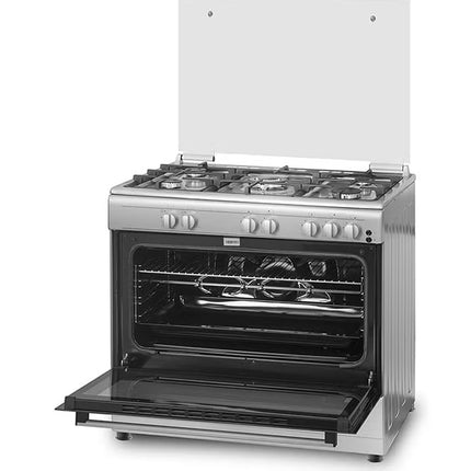 Wolf Power 5 Burner Gas Cooker 60 x 90 cm ,1 year Warranty WCR950CI Silver