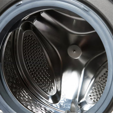 غسالة ملابس أدميرال تحميل أمامي سعة 7 كجم، 1200 دورة في الدقيقة، إعادة تشغيل تلقائية، محرك عالمي، شاشة LED، قفل أمان للأطفال، 7 كجم ADFW710SCP فضي