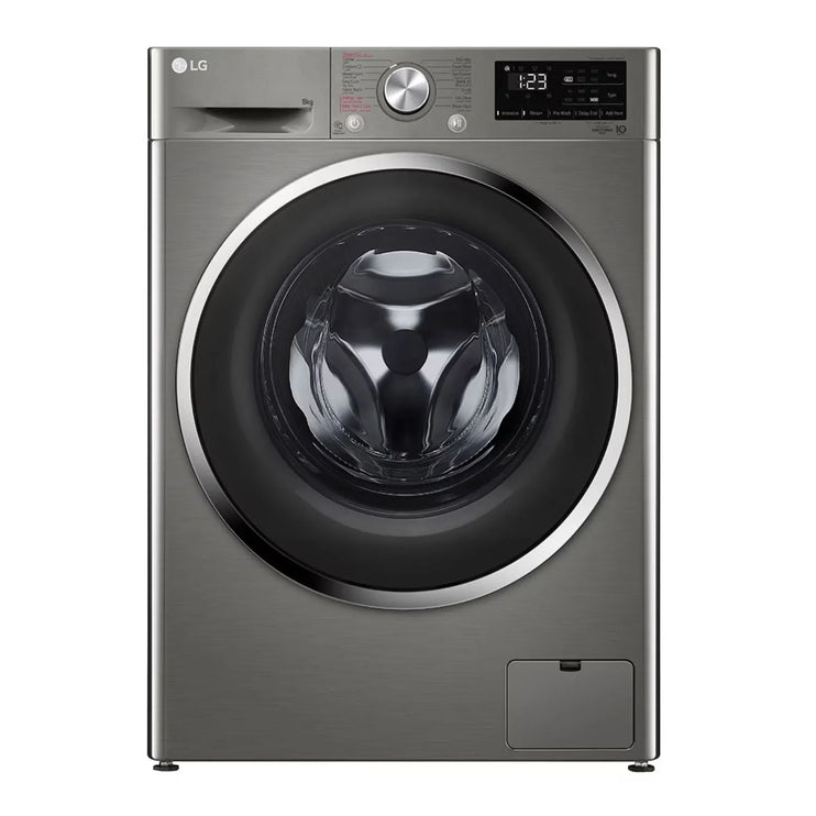 LG 8 KG Front Load Washing Machine, Fully Automatic, 1400 RPM, AI DD™, Steam™, Color Platinum Silver Model – F4R6TYGCP